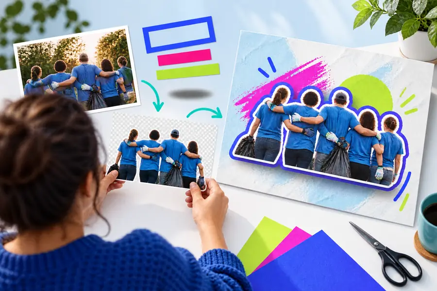 Illustrative image representing a color-edited result